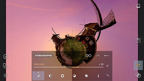 Capturas de tela do programa Cameringo em celular ou tablete Android.