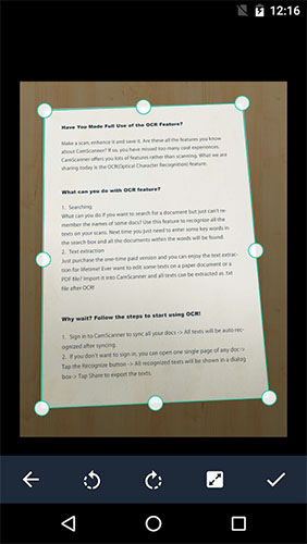 CamScanner app for Android, download programs for phones and tablets for free.