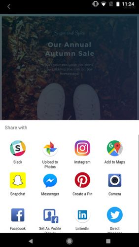 Screenshots of Canva - Free photo editor program for Android phone or tablet.