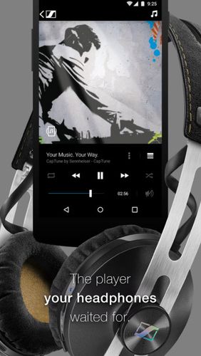 Screenshots des Programms Mconnect Player für Android-Smartphones oder Tablets.