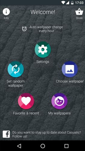 Descargar gratis Casualis: Auto wallpaper change para Android. Programas para teléfonos y tabletas.