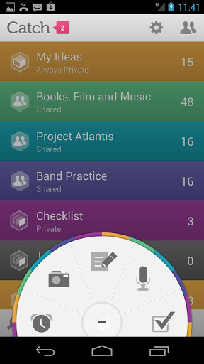 Catch notes app for Android, download programs for phones and tablets for free.
