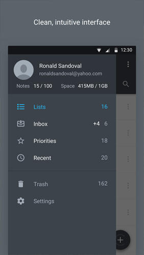 Baixar grátis Centrallo: Notes Lists Share para Android. Programas para celulares e tablets.
