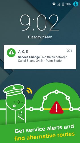 Screenshots des Programms Transit: Real-time transit app für Android-Smartphones oder Tablets.