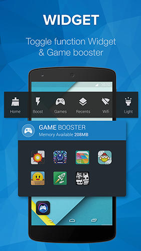 Screenshots des Programms The Cleaner: Boost and Clean für Android-Smartphones oder Tablets.