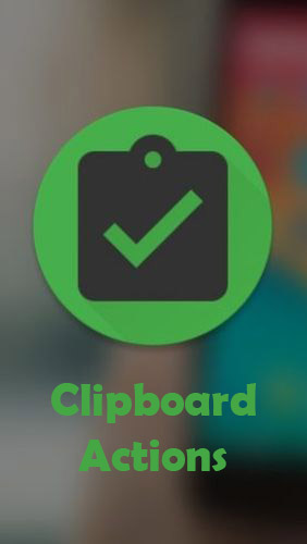 Clipboard actions