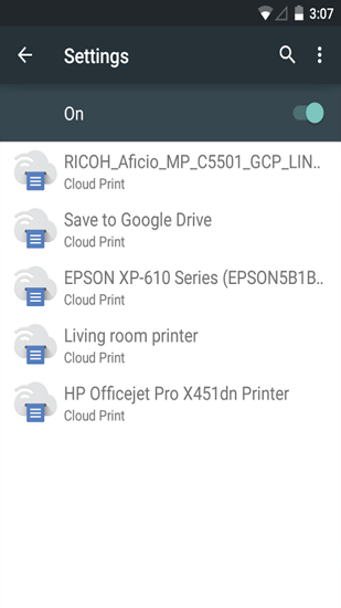 アンドロイド用のアプリCloud Print 。タブレットや携帯電話用のプログラムを無料でダウンロード。
