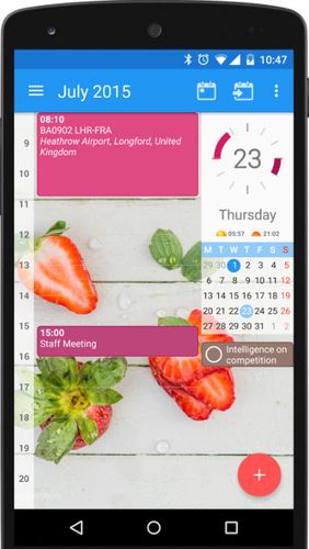 Aplicación CloudCal calendar agenda para Android, descargar gratis programas para tabletas y teléfonos.