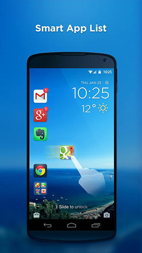 Screenshots des Programms CM locker für Android-Smartphones oder Tablets.