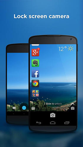 Capturas de tela do programa CM locker em celular ou tablete Android.
