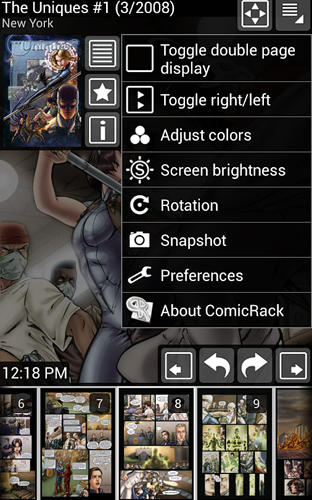 Comic rack的Android应用，下载程序的手机和平板电脑是免费的。