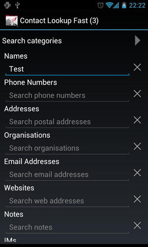 Baixar grátis Contact lookup fast para Android. Programas para celulares e tablets.