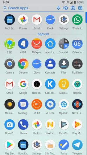 Screenshots of CPL - Customized pixel launcher program for Android phone or tablet.