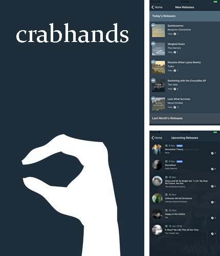 Крім програми Contacts для Андроїд, можна безкоштовно скачати Crabhands: New music releases & Festival lineups на Андроїд телефон або планшет.