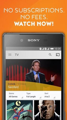 Application Crackle - Free TV & Movies pour Android, télécharger gratuitement des programmes pour les tablettes et les portables.