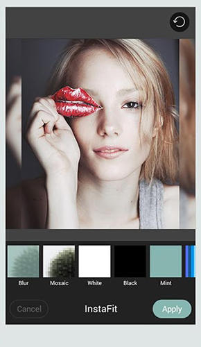 Screenshots des Programms Flip image - Mirror image (Rotate images) für Android-Smartphones oder Tablets.