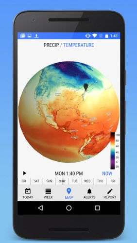 Foreca weather的Android应用，下载程序的手机和平板电脑是免费的。