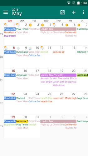 Laden Sie kostenlos DigiCal calendar agenda für Android Herunter. Programme für Smartphones und Tablets.