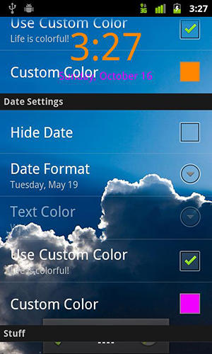 Die App Easy clock widget für Android, Laden Sie kostenlos Programme für Smartphones und Tablets herunter.