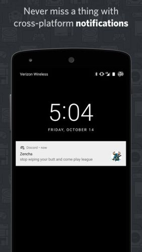 Screenshots of Discord - Chat for gamers program for Android phone or tablet.