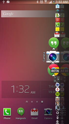 Screenshots des Programms Split-screen creator für Android-Smartphones oder Tablets.