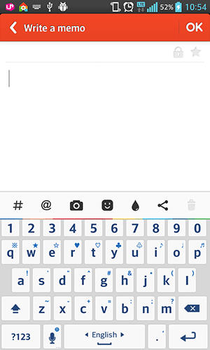 Скріншот програми Dodol keyboard на Андроїд телефон або планшет.