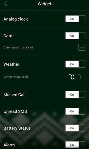Screenshots of Dodol locker program for Android phone or tablet.