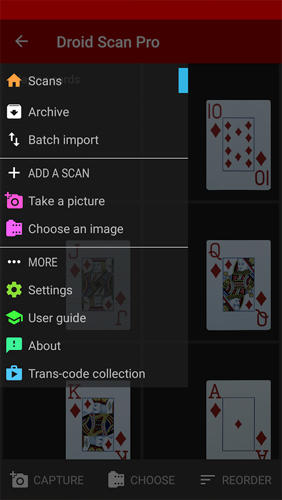 Descargar gratis Droid Scan para Android. Programas para teléfonos y tabletas.