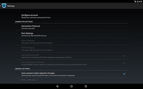 Aplicación Droid VPN para Android, descargar gratis programas para tabletas y teléfonos.