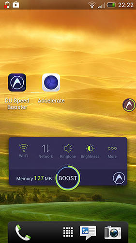アンドロイド用のアプリDU speed booster 。タブレットや携帯電話用のプログラムを無料でダウンロード。