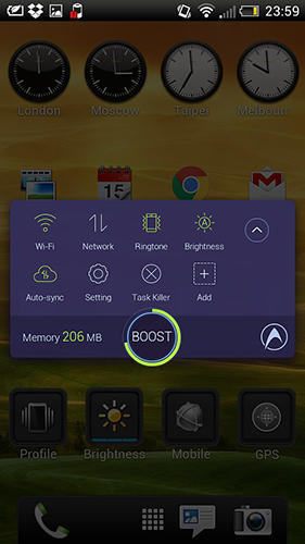 Baixar grátis Tiny flashlight para Android. Programas para celulares e tablets.