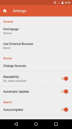 Capturas de pantalla del programa DuckDuckGo Search para teléfono o tableta Android.