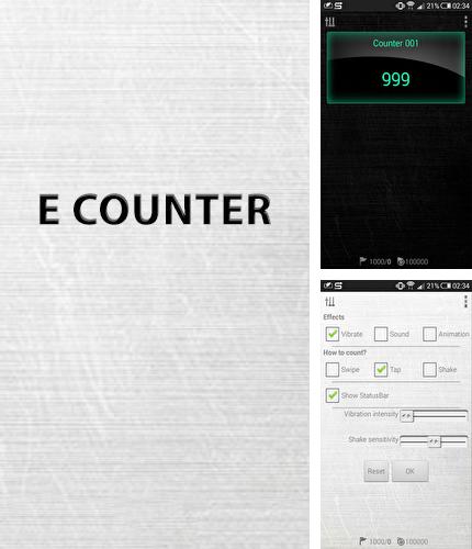 Besides Floater: Fake GPS location Android program you can download E Counter for Android phone or tablet for free.