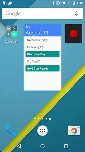 Capturas de pantalla del programa Easy voice recorder pro para teléfono o tableta Android.