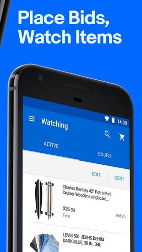 Aplicativo eBay para Android, baixar grátis programas para celulares e tablets.