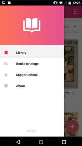 Télécharger gratuitement eBoox: Book reader pour Android. Programmes sur les portables et les tablettes.