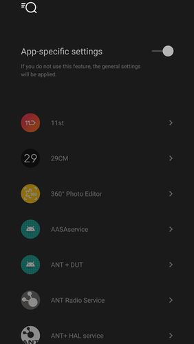 Screenshots des Programms Z launcher für Android-Smartphones oder Tablets.