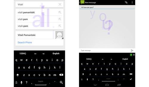 Die App Effected keyboard für Android, Laden Sie kostenlos Programme für Smartphones und Tablets herunter.