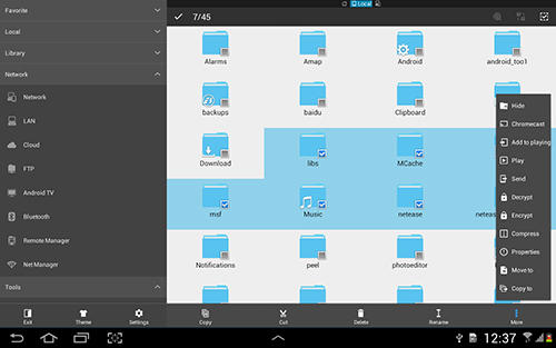 Baixar grátis ES file explorer: File manager para Android. Programas para celulares e tablets.