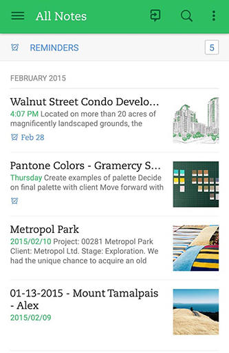 Screenshots des Programms Business calendar für Android-Smartphones oder Tablets.