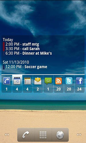 Screenshots des Programms Happy birthday: Pro für Android-Smartphones oder Tablets.