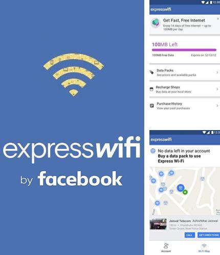 アンドロイド用のプログラム Google Docs のほかに、アンドロイドの携帯電話やタブレット用の Express Wi-Fi by Facebook を無料でダウンロードできます。