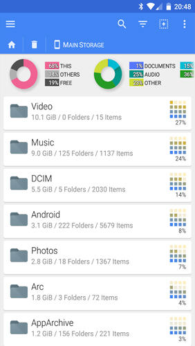 Aplicativo File Explorer FX para Android, baixar grátis programas para celulares e tablets.