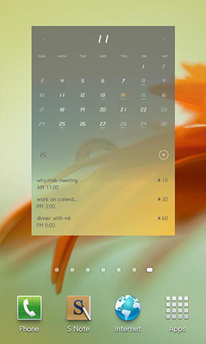 Aplicación Flip calendar + widget para Android, descargar gratis programas para tabletas y teléfonos.