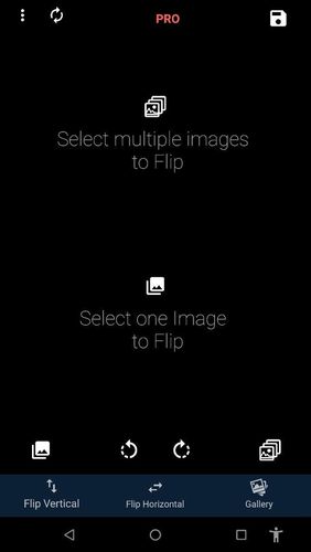 Télécharger gratuitement Flip image - Mirror image (Rotate images) pour Android. Programmes sur les portables et les tablettes.