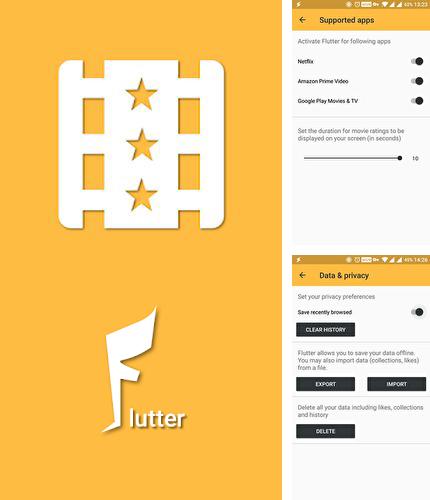 Además del programa PicsArt photo studio: Collage maker & pic editor para Android, podrá descargar Flutter - Instant movie ratings para teléfono o tableta Android.
