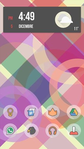 Screenshots des Programms Fluxo - Icon pack für Android-Smartphones oder Tablets.