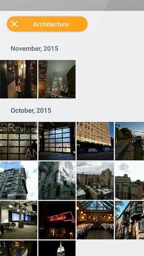 Die App Memoria photo gallery für Android, Laden Sie kostenlos Programme für Smartphones und Tablets herunter.