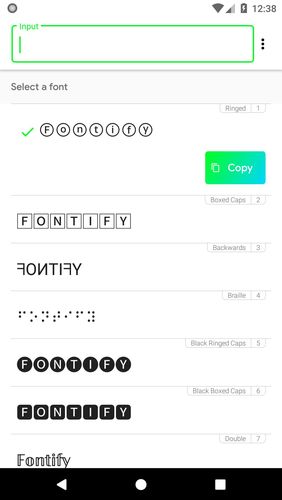 Descargar gratis Fontify - Fonts for Instagram para Android. Programas para teléfonos y tabletas.