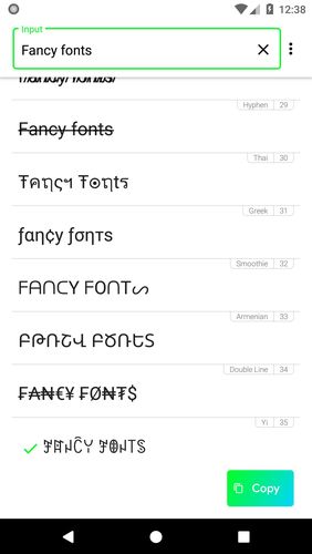 Aplicativo Fontify - Fonts for Instagram para Android, baixar grátis programas para celulares e tablets.